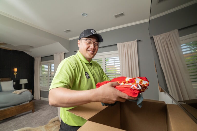 You Move Me mover packing clothes