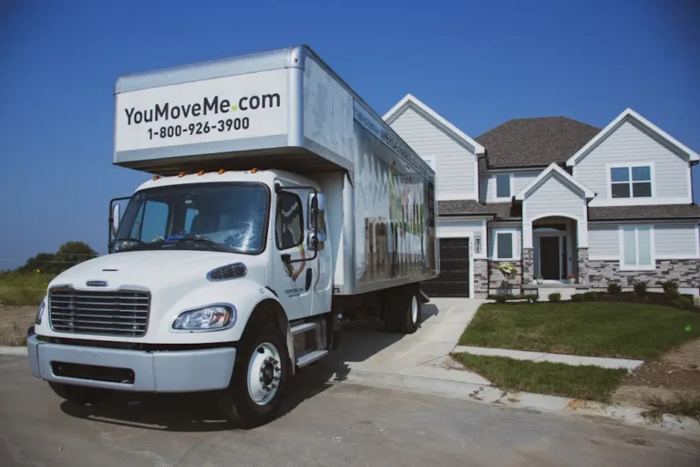 you move me moving truck in front of home